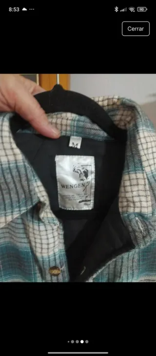 Sobrecamisa de cuadros hombre