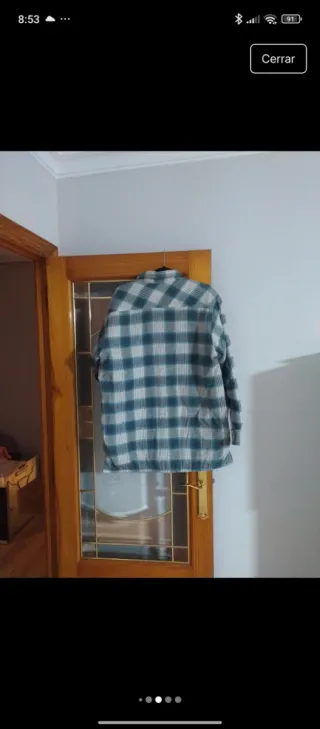 Sobrecamisa de cuadros hombre