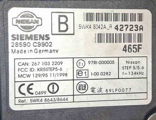 Volante y eje columna dirección Nissan Terrano II.