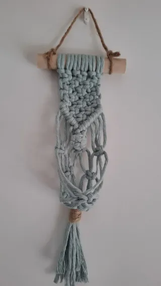 Macetero colgante macramé