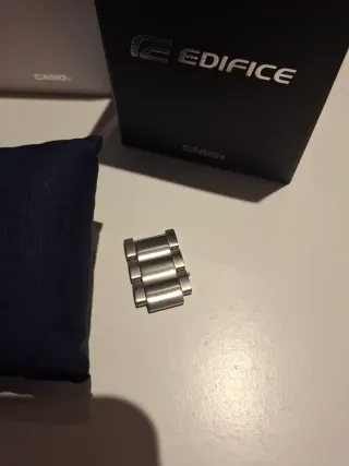 Reloj Casio Edifice 5345 Negro y Plateado