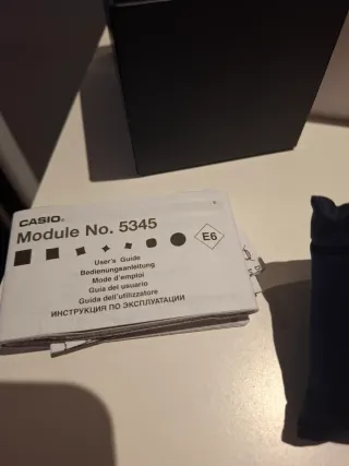 Reloj Casio Edifice 5345 Negro y Plateado