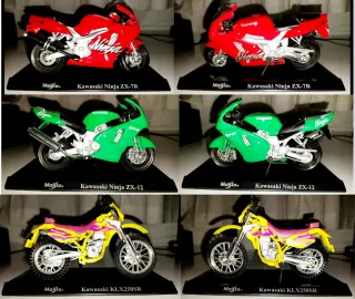 Motos kawasaki de colecciones Maisto.