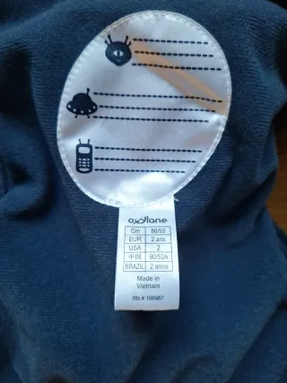 Pantalón nieve azul T. 2 años