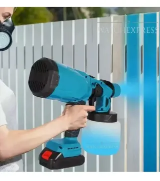 Pistola Spruzzo Elettrica Verniciatore 2 Batterie