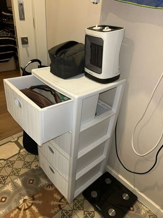 Cajonera blanca 4 cajones plástico