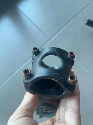 Manillar y potencia de bicicleta