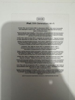 IPAD 10 GENERACIÓN 64 GB - COMO NUEVA