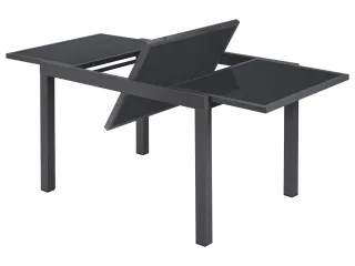 Mesa Jardín Extensible Aluminio Gris