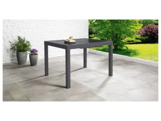 Mesa Jardín Extensible Aluminio Gris