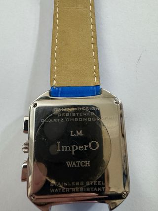 Orologio Crono LMImpero Acciaio Blu