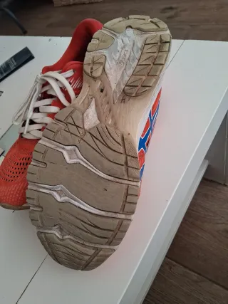 Zapatillas Asics Naranja y Azul