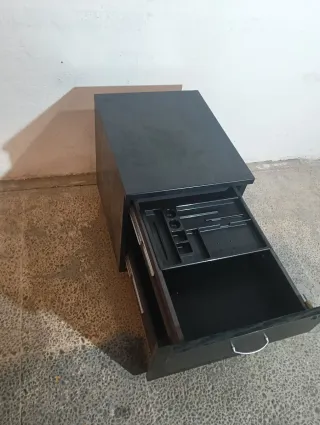 Cajonera archivador negra