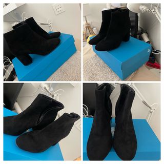 Botines ante negros talla 37