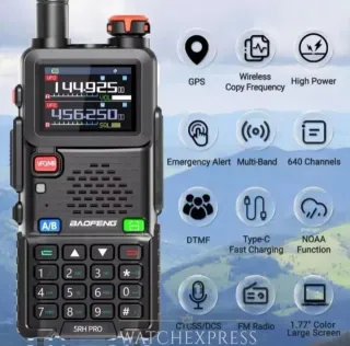 2x Radio Baofeng 5RH PRO 10W Professionale