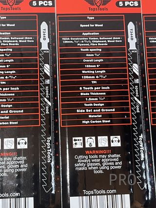 Hojas de sierra de calar T344D TopsTools