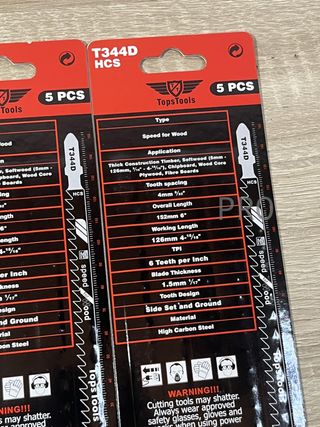 Hojas de sierra de calar T344D TopsTools