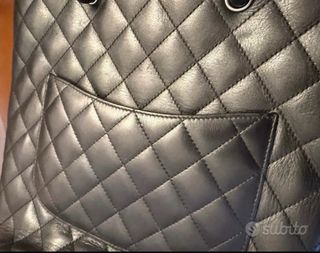 Borsa Chanel Pelle Nera Vernice