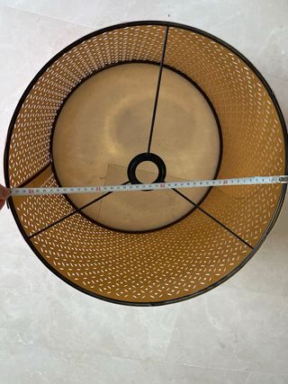 Pantallas para lámpara colgante (la rosa) y de pie