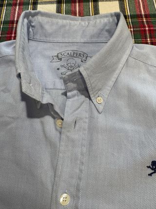 Camisa Scalpers Oxford Azul