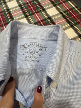 Camisa Scalpers Oxford Azul