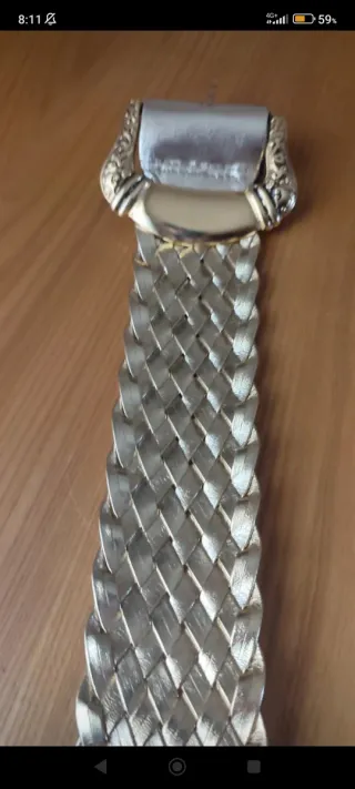 Cintura intrecciata color oro