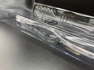 Coppia posate da portata in plexiglass