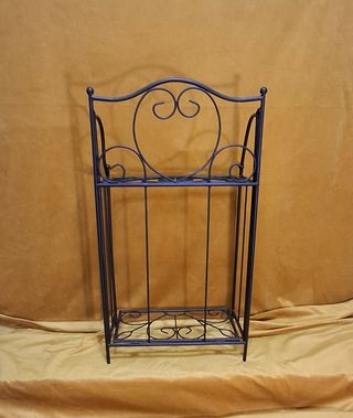 Scaffale ausiliario in ferro nero