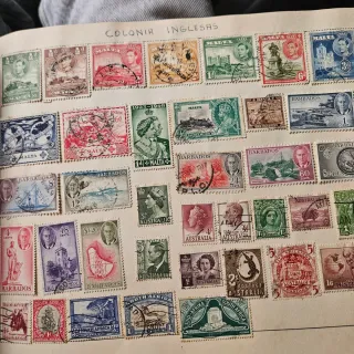 Colección sellos varios países.