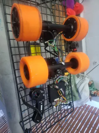 Ruedas patinete eléctrico naranja