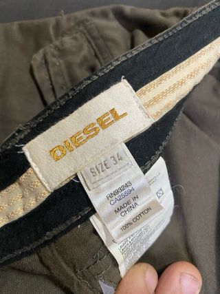 Jeans Diesel Verde Oliva Uomo