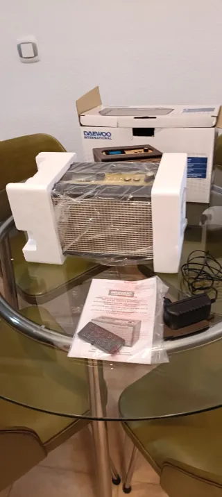 Radio Retro Daewoo Bluetooth Beige/Marrón