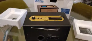 Radio Retro Daewoo Bluetooth Beige/Marrón
