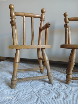 Salotto in legno miniatura