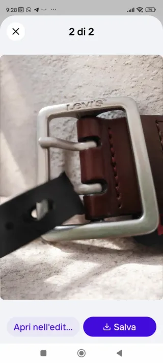 Cintura Levi's blu/marrone