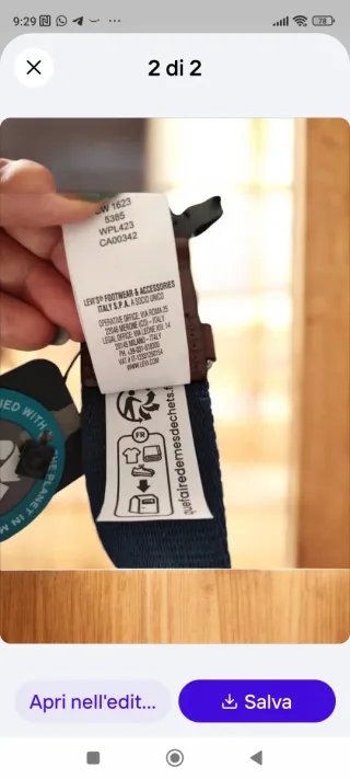 Cintura Levi's blu/marrone