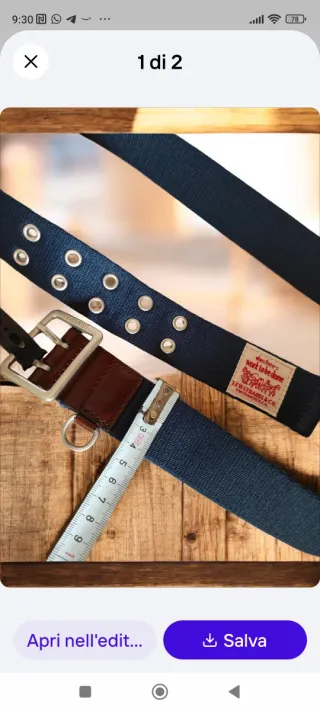 Cintura Levi's blu/marrone