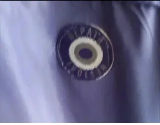 Chaqueta reversible naranja y azul