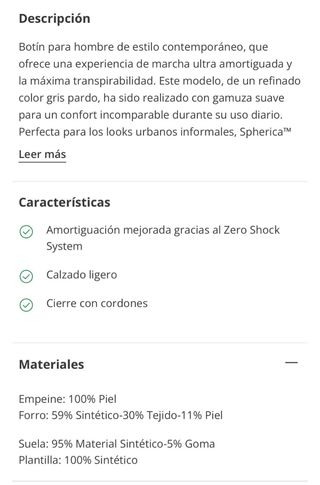 Botines Geox Ante Hombre Talla 40 Gris pardo