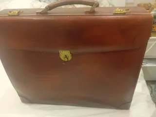Maletín Lancel Paris Cuero Vintage Original