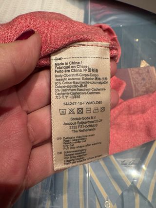 Jersey Scotch & Soda Cashmere coral Talla M