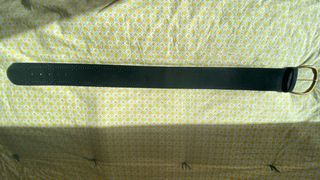 Cinturón piel La Fée Maraboutée negro y dorado