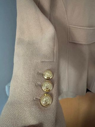 Abrigo Lana Italiana Zara Beige