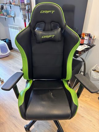 Silla Gamer Drift Negra y Verde