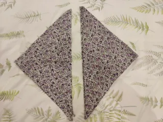 Traje casera niña verde y morado