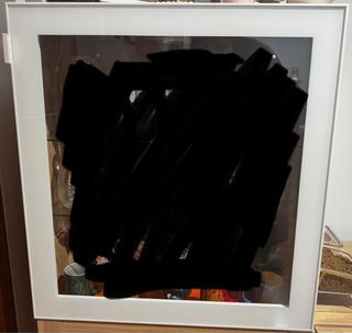 Mueble salón madera y cristal