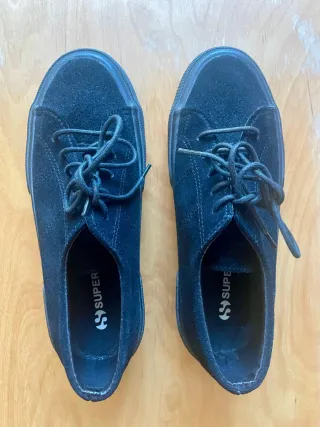 Superga 2750 Zapatillas Negras ante