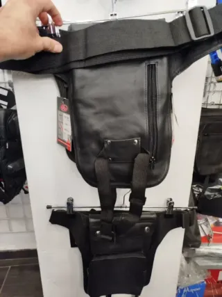 Pernera Piel Hd Head Calavera Negra