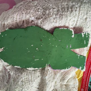 Decoración vintage pared tulipanes madera