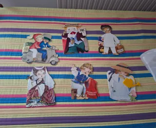 Lote 6 cuentos infantiles troquelados antiguos